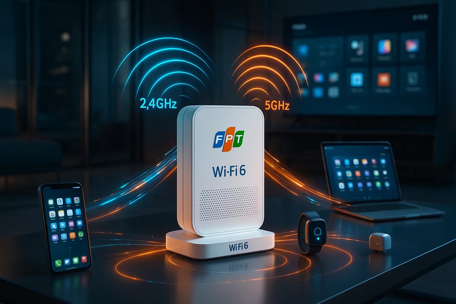 wifi 6 hỗ trợ cùng lúc nhiều thiết b